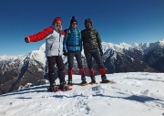 Invernale sul Monte Croce di Muggio dall'Alpe Giumello e a Camaggiore il 22 febbraio 2014 - FOTOGALLERY